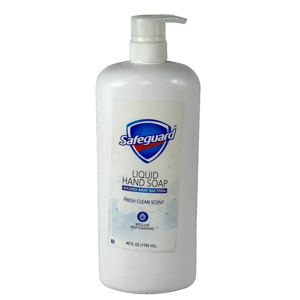 Safeguard Liquid Hand Soap Micellar Deep Cleansing 40oz Fresh Clean Scent Pump